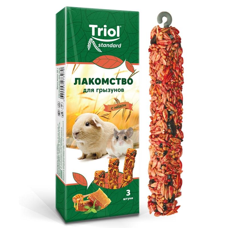 Лакомство Triol Standard для грызунов с мёдом 80г (3шт)