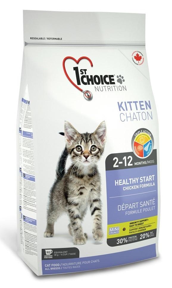 1stCHOICE Kitten Для котят от 2 до 12 месяцев  2.72кг