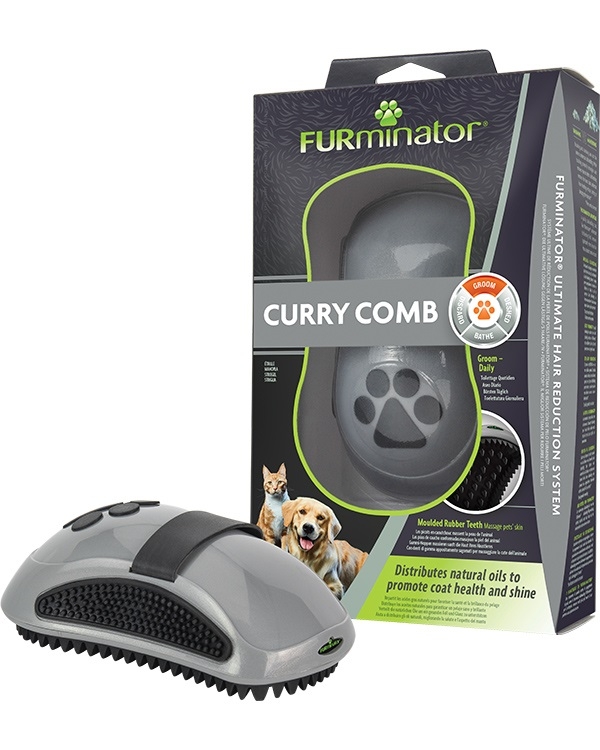 FURminator расческа резиновая Curry Comb зубцы 5 мм