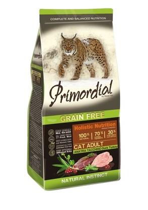 Primordial Беззерновой сухой корм для кошек с уткой и индейкой 400г