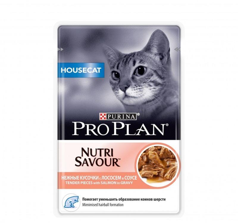 Pro Plan Housecat 85г (лосось в соусе, пауч)