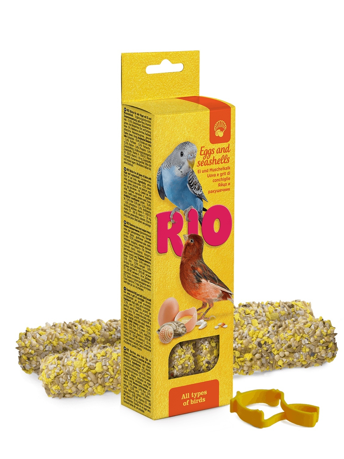 RIO  Палочки для всех видов птиц с яйцом и ракушечником  2 x 40г