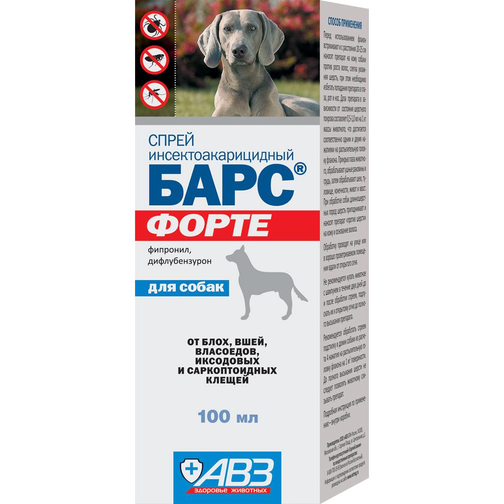 Барс Форте спрей инсектоакарицидный для собак - 100 мл