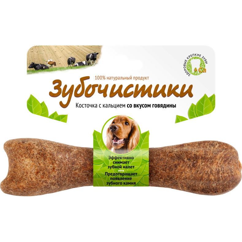 Деревенские лакомства Зубочистики со вкусом говядины для собак средних пород 95г