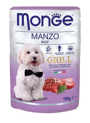 Monge Dog Grill Pouch Для собак говядина 100г (пауч)