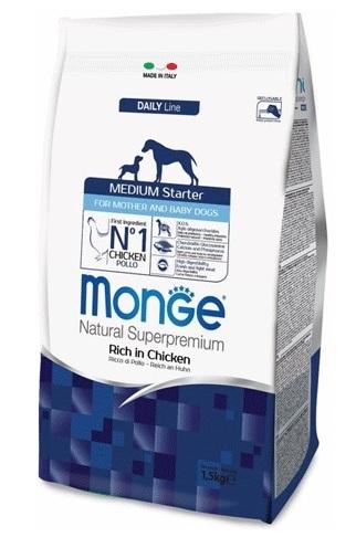 Monge Dog Medium Starter Для щенков средних пород 1,5кг (начало прикорма)