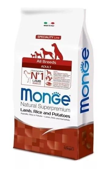Monge Dog Speciality Корм для собак всех пород ягненок с рисом и картофелем 12кг