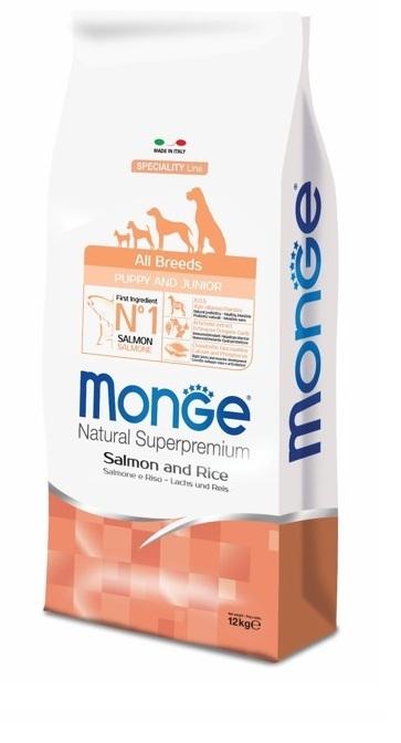 Monge Speciality All Breeds Puppy & Junior Для щенков всех пород 12кг (лосось, рис)