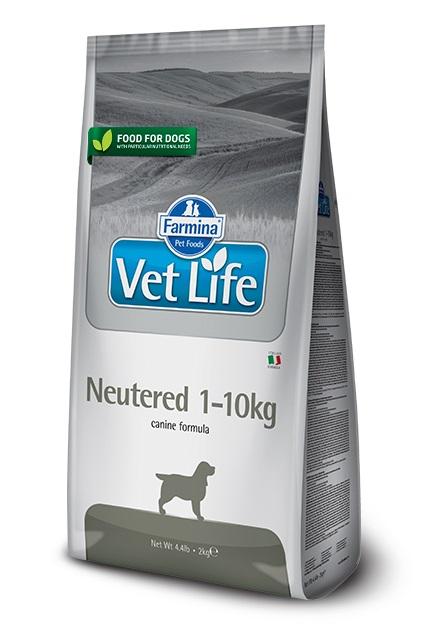 Vet Life Neutered 1-10kg Диета для стерилизованных и кастрированных собак (весом до 10кг) 10кг
