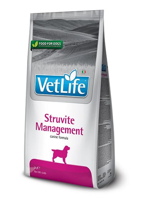 Vet Life STRUVITE Management Диета для собак при рецидивах мочекаменной болезни струвитного типа 12кг