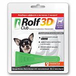 ROLF 3D Капли от клещей и блох для собак до 4кг