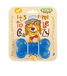 TiTBiT Игрушка для собак жевательная Косточка 10см (голубой)