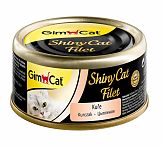 Gimcat Shiny Cat Filet Консервы для кошек с цыпленком (филе) 70г