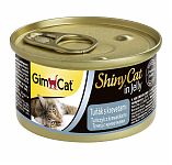 Gimcat Shiny Cat in Jelly Консервы для кошек с тунцом с креветками в желе 70г