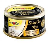 Gimcat ShinyCat Filet Консервы для кошек с курицей и манго (филе) 70г