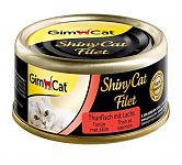 Gimcat ShinyCat Filet Консервы для кошек с тунцом и лососем (филе) 70г