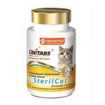 Unitabs SterilCat с Q10 Витамины для кастрированных котов и стерилизованных кошек 120таб