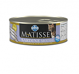 Корм влажный Matisse Mousse Sardine, 85г мусс с сардинами. д/взр. кошек