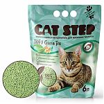 Cat Step Tofu Green Tea растительный комкующийся наполнитель 6л