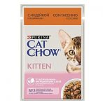Cat Chow Влажный корм для котят с индейкой и кабачками в желе 85г (пауч)