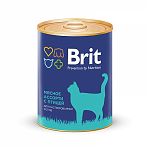 Brit Premium Beef and Chicken Medley Консервы для кастрированных котов 340г. (мясное ассорти с птицей)
