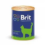 Brit Premium Beef Консервы для кошек всех пород с говядиной 340г.