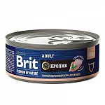 Brit Premium by Nature консервы с мясом кролика для кошек 100г