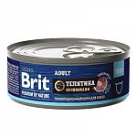 Brit Premium by Nature консервы с мясом телятины со сливками для кошек 100г
