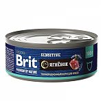 Brit Premium by Nature консервы с мясом ягнёнка для кошек с чувствительным пищеварением 100г