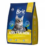Brit Premium Cat Adult Salmon Корм для взрослых кошек с лососем 8кг