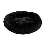 Лежанка круглая с подушкой, черный мех (480х150) Зооник арт. 22303