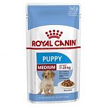 ROYAL CANIN Medium Puppy Кусочки в соусе для щенков средних пород 140г (пауч)