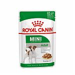 ROYAL CANIN Mini Adult Кусочки в соусе для собак мелких пород 85г (пауч)