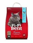 Pi-Pi-Bent Classic Комкующийся наполнитель 24л (бумажный крафт-пакет)