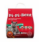 Pi-Pi-Bent "Для котят" Комкующийся наполнитель 12л (бумажный крафт-пакет)