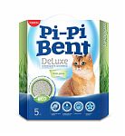 Pi-Pi Bent DeLuxe Fresh Grass Комкующийся наполнитель Свежая трава (коробка) 12л
