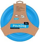 PitchDog летающий диск d 24 см, голубой