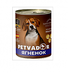 Petvador Полноценный сбалансированный влажный корм для собак всех стадий жизни (ягненок с бататом) 850г