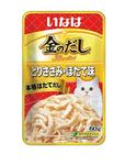 INABA Kinnodashi Куриное филе со вкусом морского гребешка, консервы для кошек (60г, пауч)