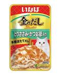 INABA Kinnodashi Куриное филе с кацуобуси, консервы для кошек (60г, пауч)