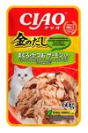 INABA Kinnodashi Тунец Магуро и тунец Кацуо с семгой, консервы для кошек (60г, пауч)