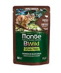 Monge BWild GF Large Breed Bocconcini Bufalo Пауч из мяса буйвола с овощами для кошек крупных пород 85г.