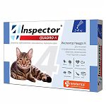 Inspector Капли от внешних и внутренних паразитов для кошек 1-4кг