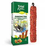 Triol Standard Лакомство для мелких и средних попугаев с мёдом 80г  (уп. 3 шт)