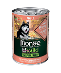 Monge BeWild GF All Breeds Adult Консервы из лосося с тыквой и кабачками для собак всех пород 400г