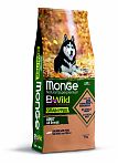 Monge BWild GF All Breeds Adult Salmone Беззерновой корм для взрослых собак всех пород 12кг (лосось и горох)