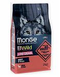 Monge Bwild Low Grain Adult All Breeds Deer Корм из мяса оленя для взрослых собак всех пород 2,5кг