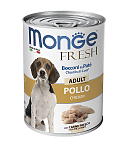 Monge Dog Fresh Консервы для собак. Мясной рулет из курицы 400г (банка) 