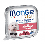 Monge Dog Fresh Консервы для собак Нежный паштет из говядины 100г
