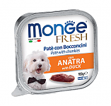 Monge Dog Fresh Консервы для собак Нежный паштет из утки 100г
